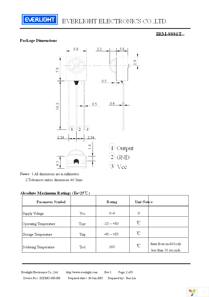 IRM-8881T Page 2