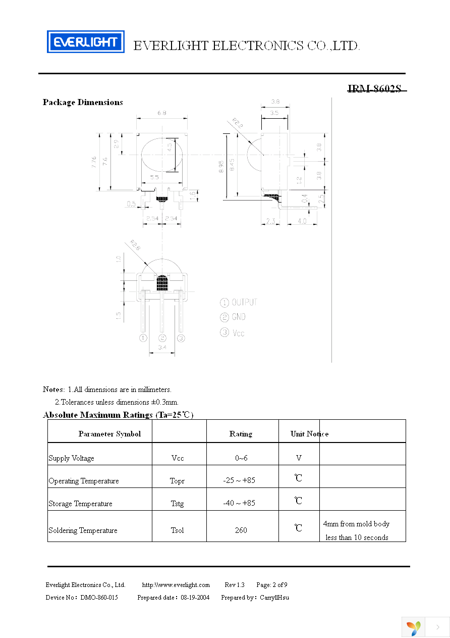 IRM-8602S Page 2