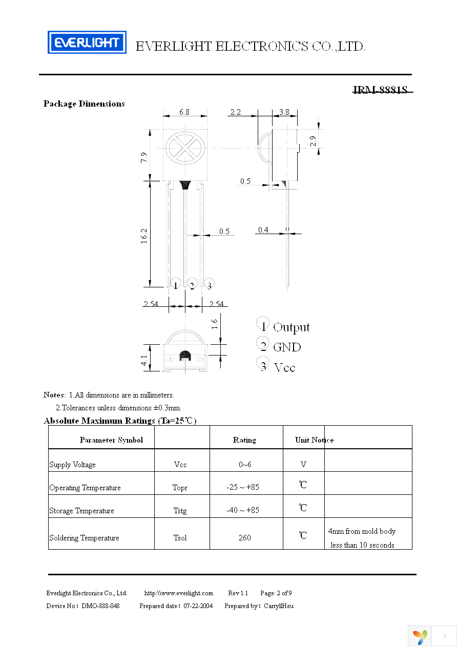 IRM-8881S Page 2