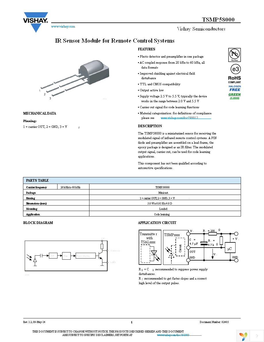 TSMP58000 Page 1