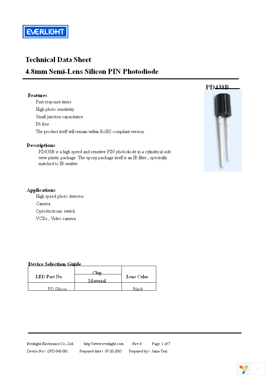 PD438B Page 1