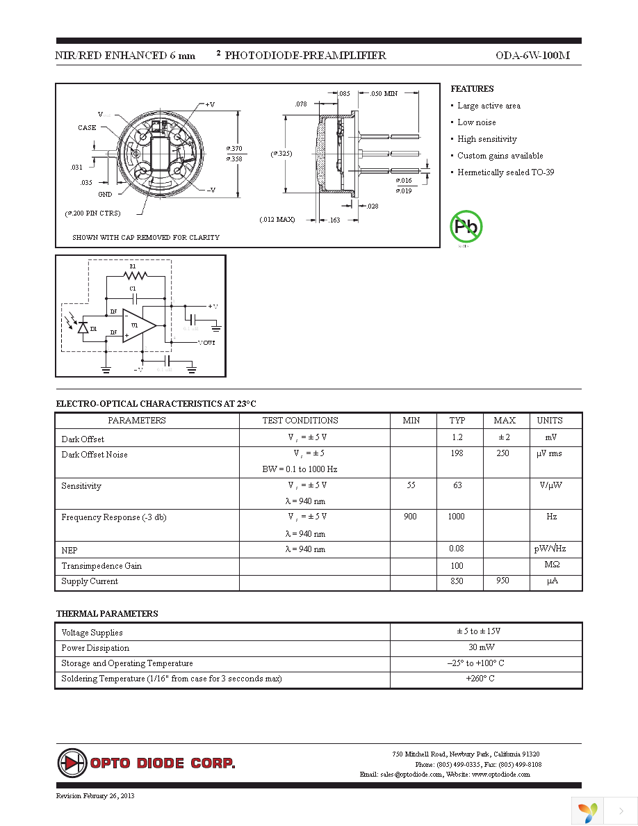 ODA-6W-100M Page 1