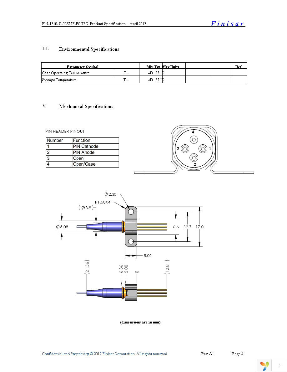 PIN-1310-5I-50SMF-FCUPC Page 4