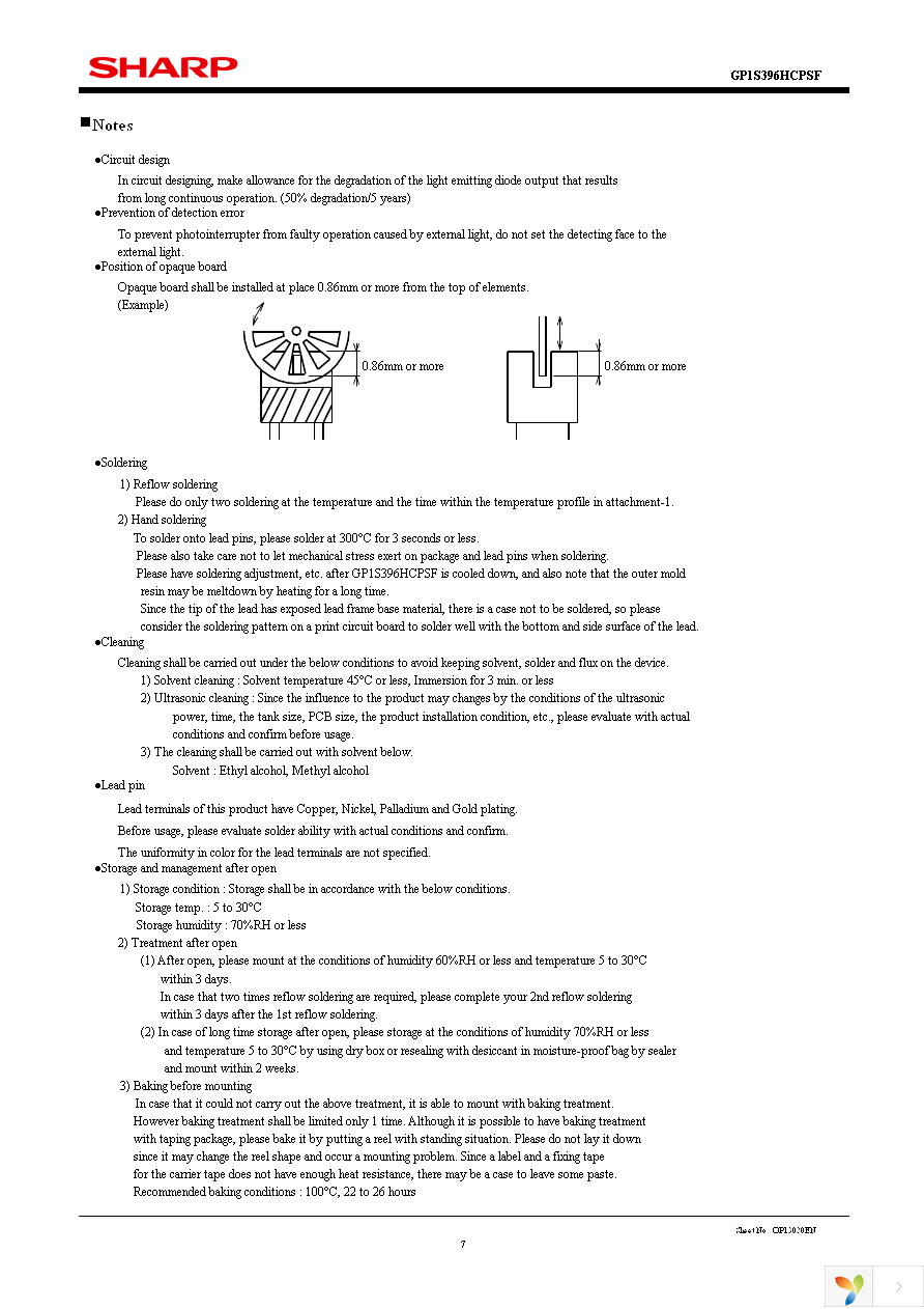 GP1S396HCPSF Page 7