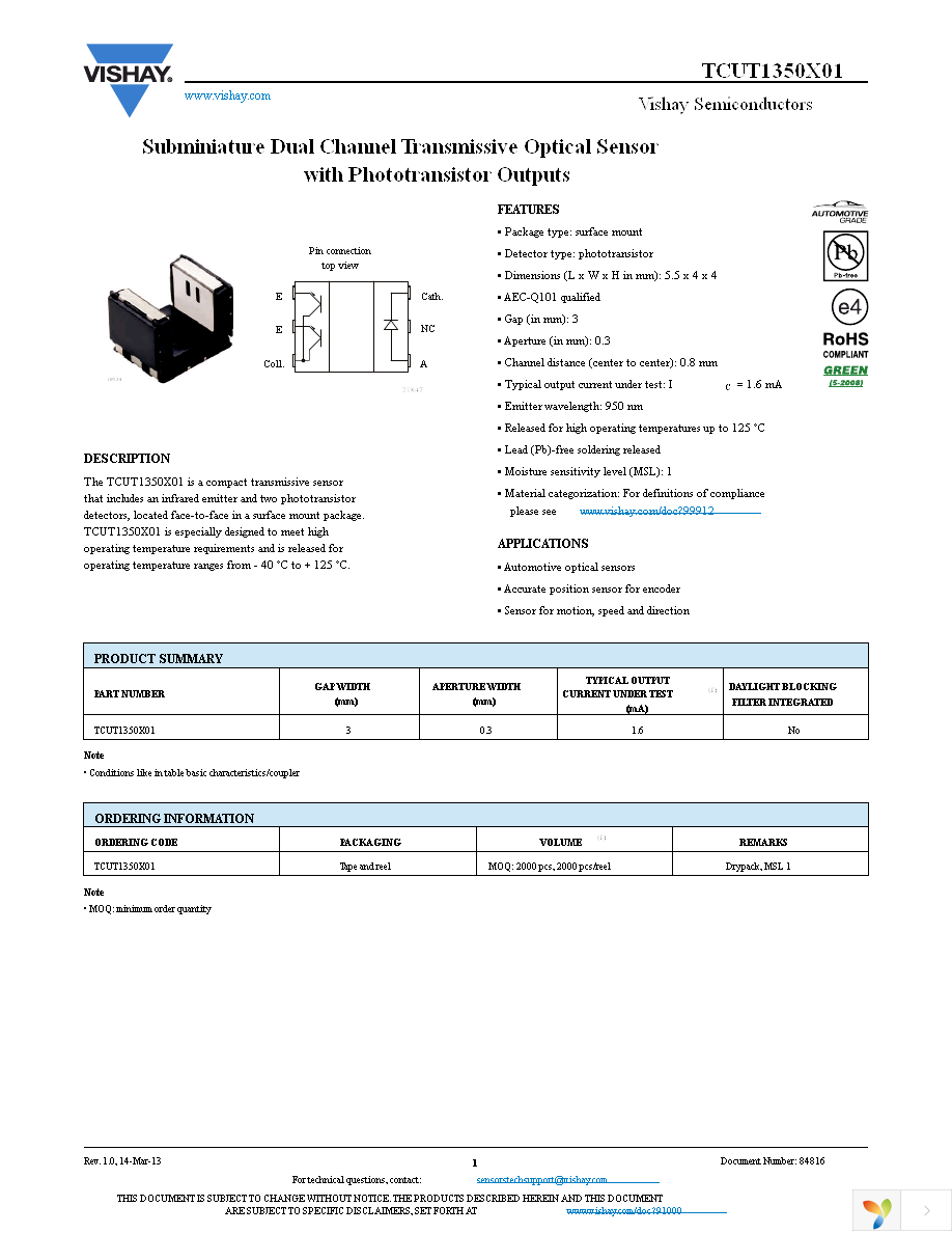 TCUT1350X01 Page 1