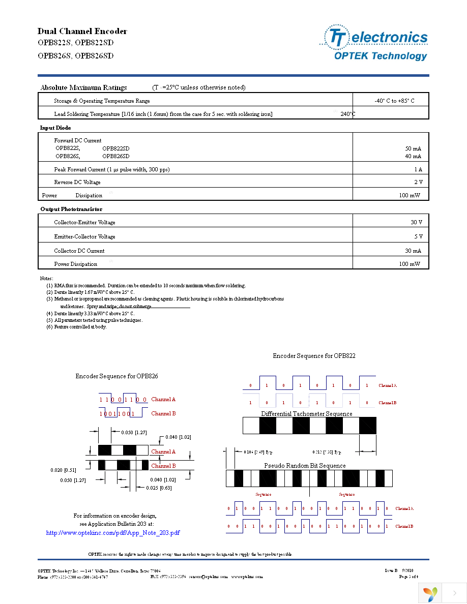 OPB826SD Page 3