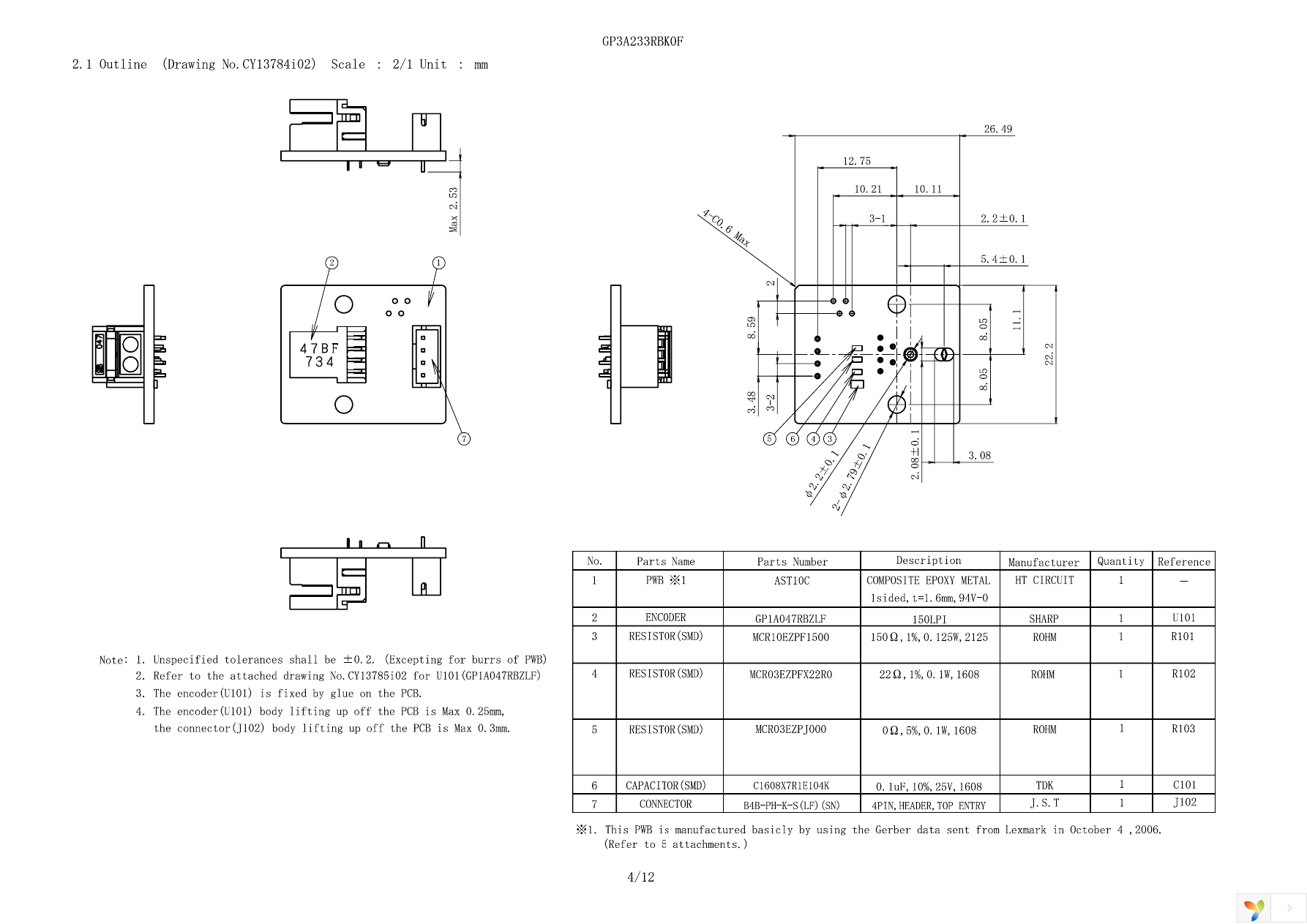 GP3A233RBK0F Page 5