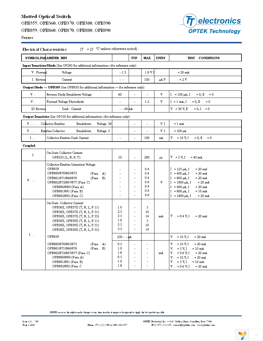 OPB891N55Z Page 6