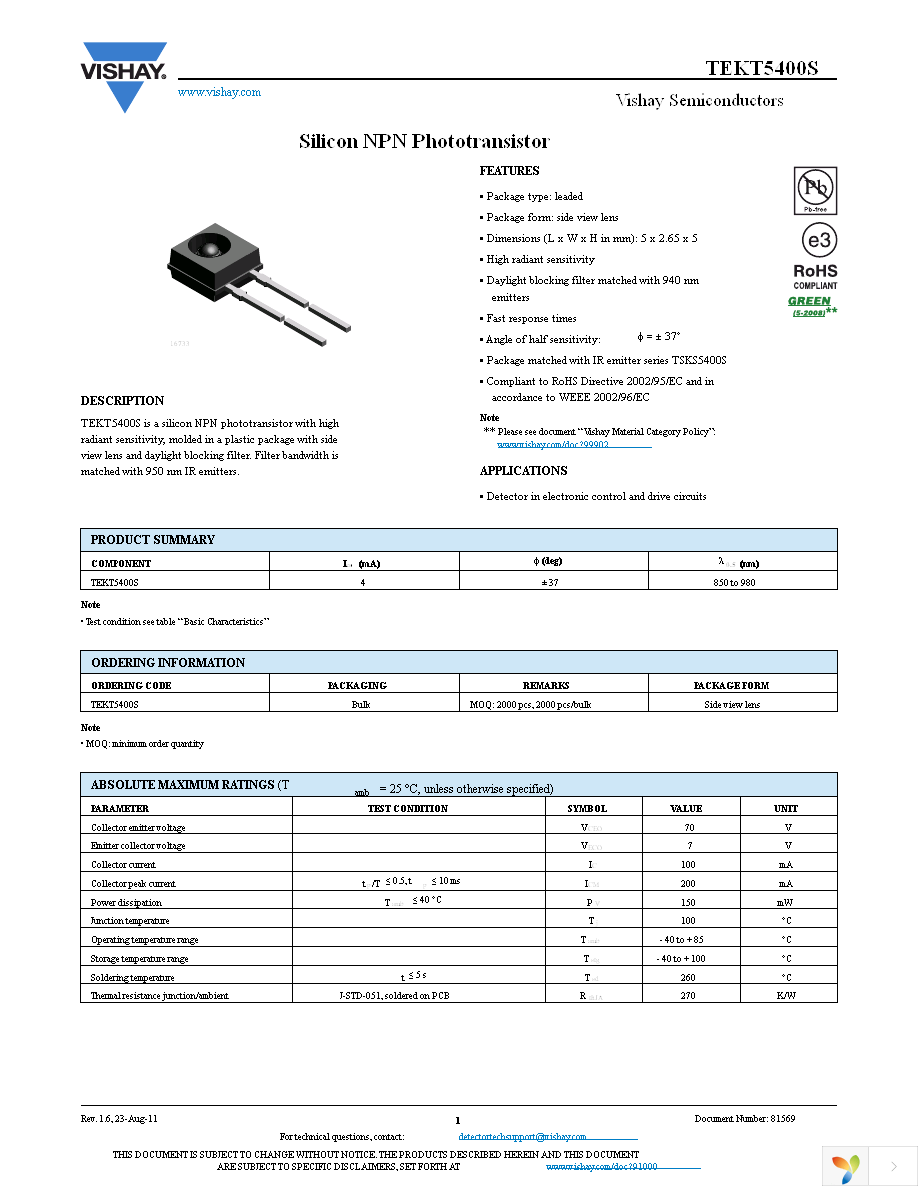 TEKT5400S Page 1