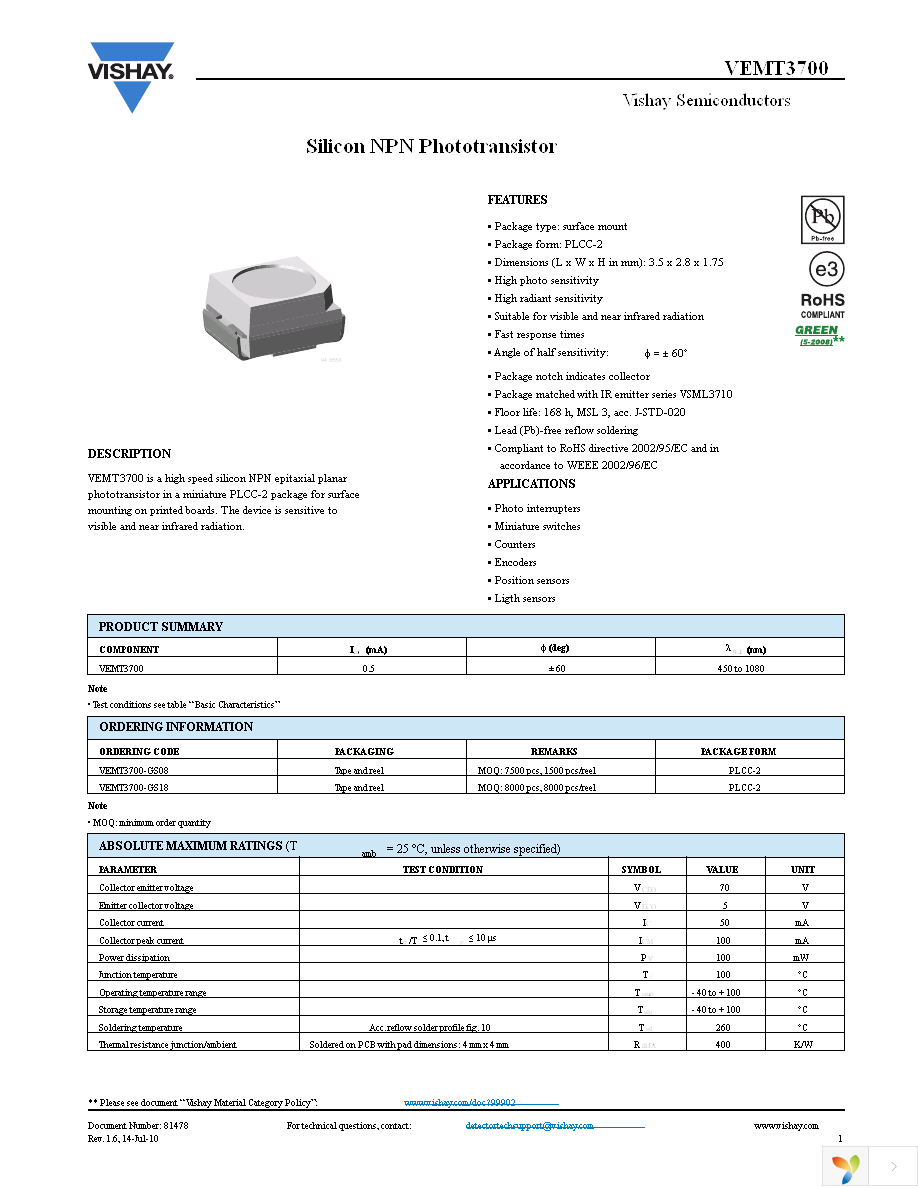 VEMT3700-GS08 Page 1