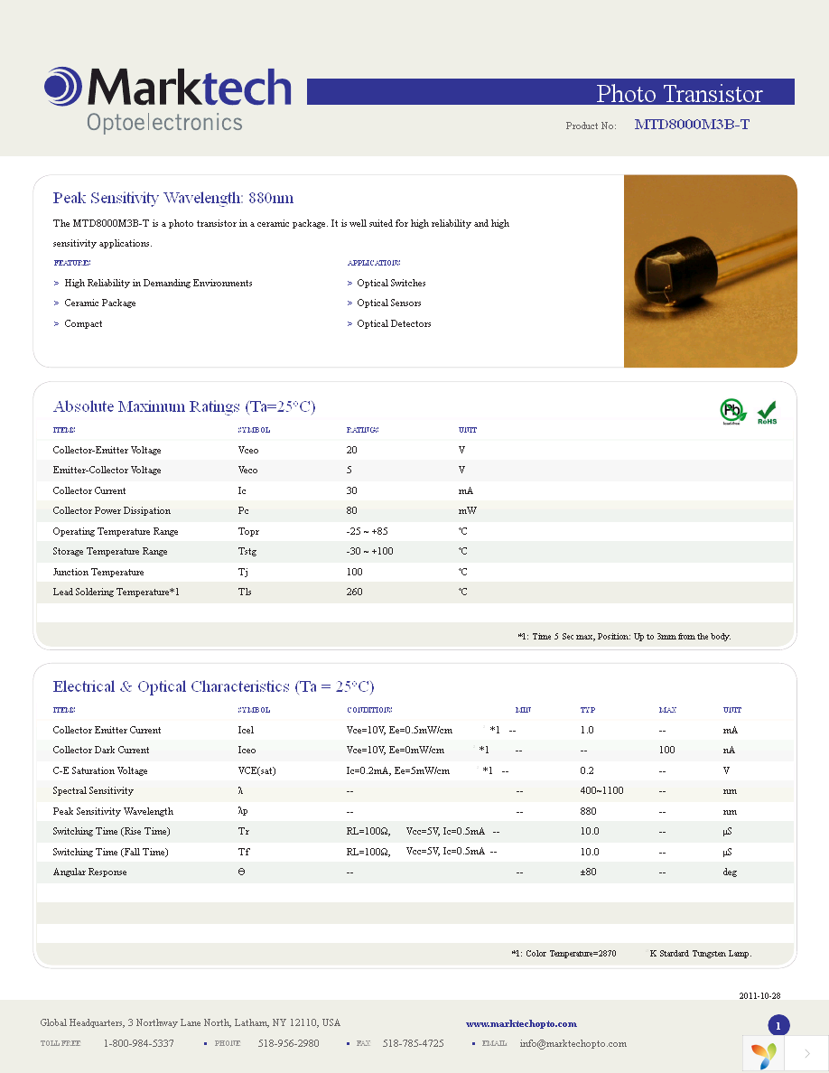 MTD8000M3B-T Page 1