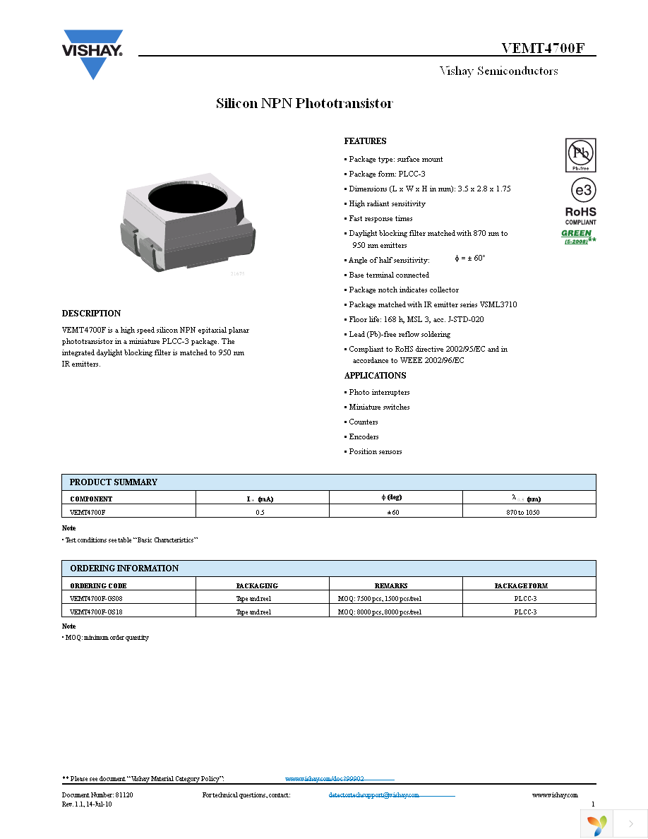 VEMT4700F-GS08 Page 1