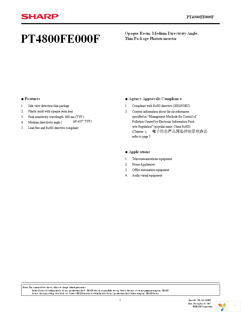 PT4800FE000F Page 1