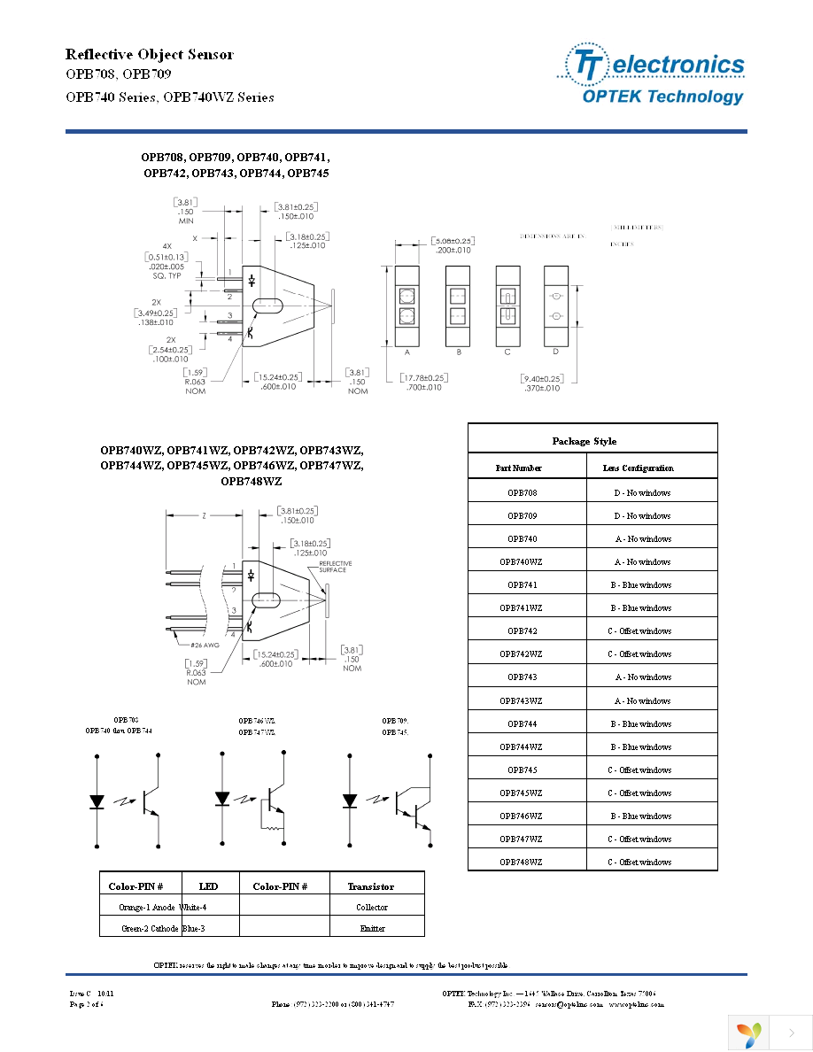 OPB745 Page 2