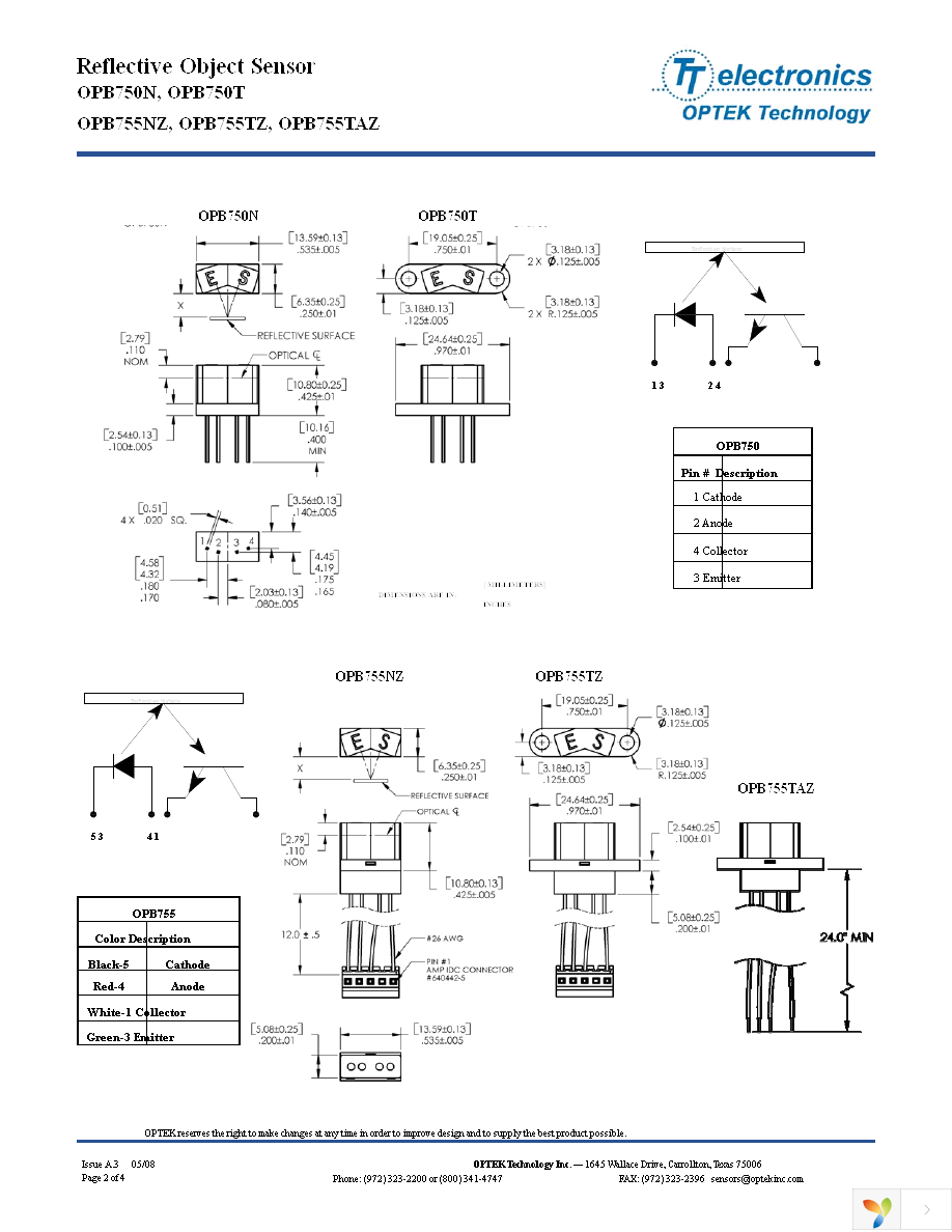 OPB750N Page 2