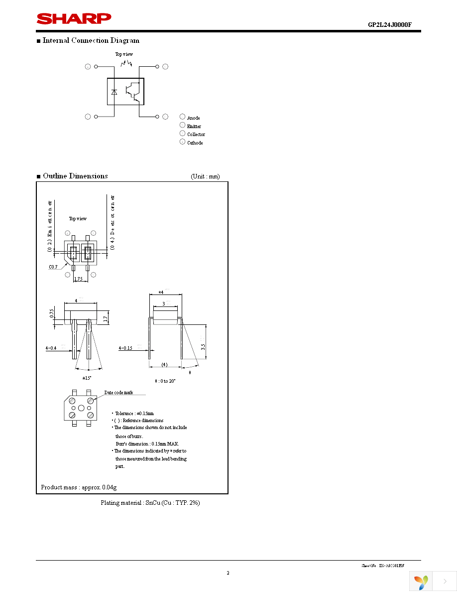 GP2L24J0000F Page 2