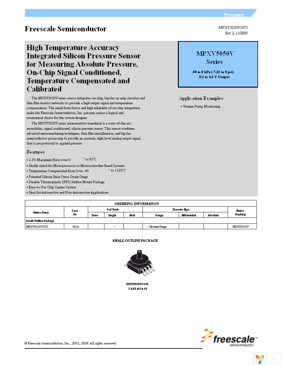 MPXV5050VC6T1 Page 1