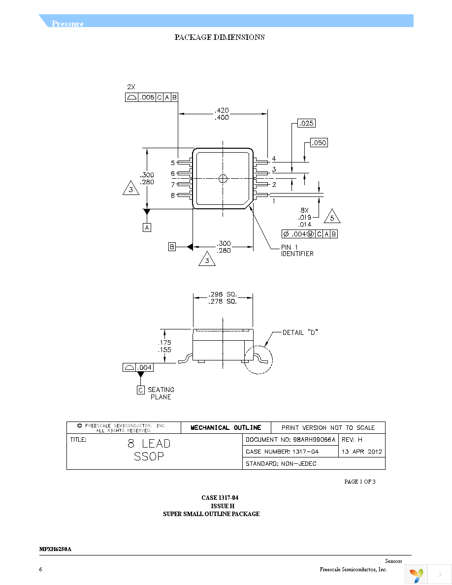 MPXH6250A6U Page 6