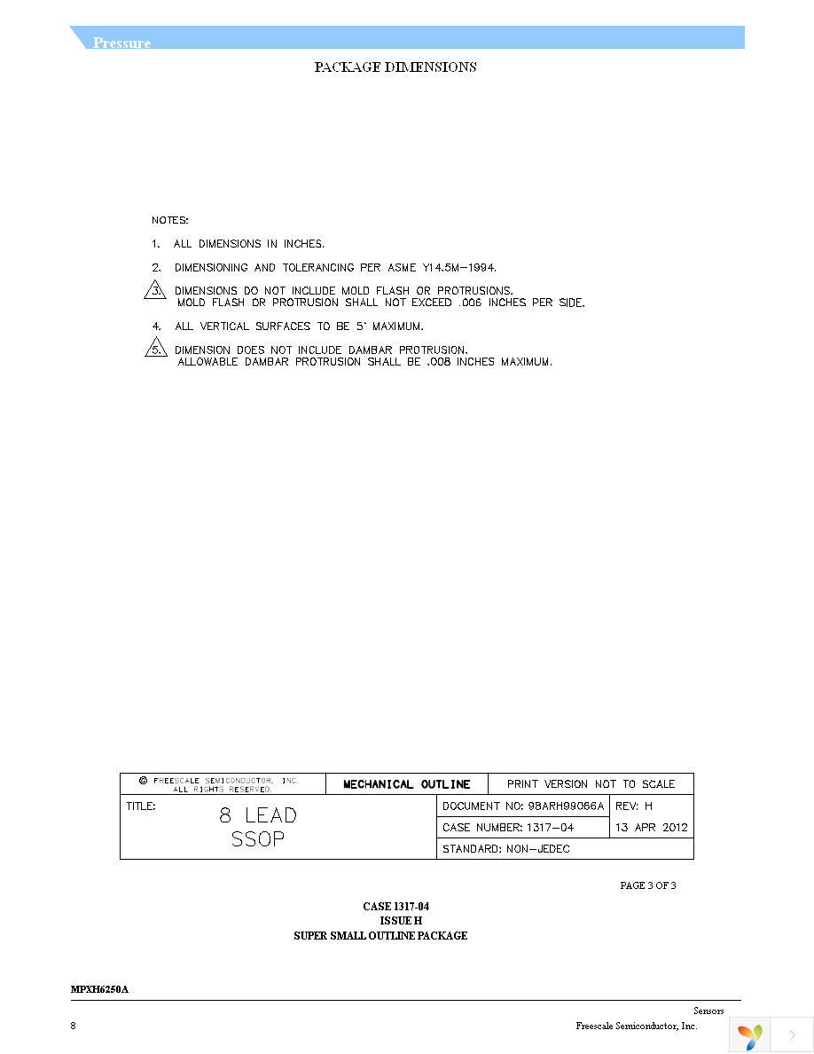 MPXH6250A6U Page 8