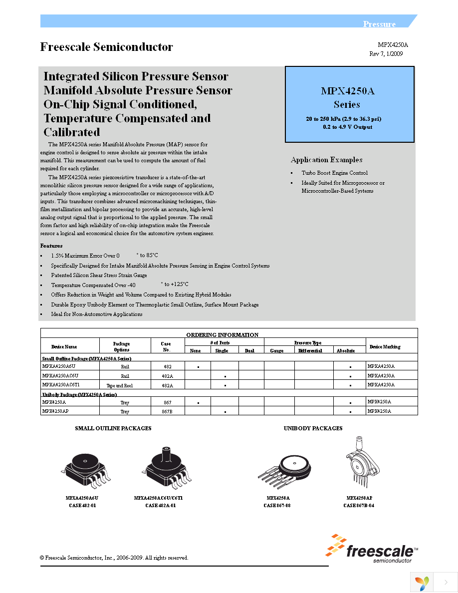 MPXA4250AC6U Page 1