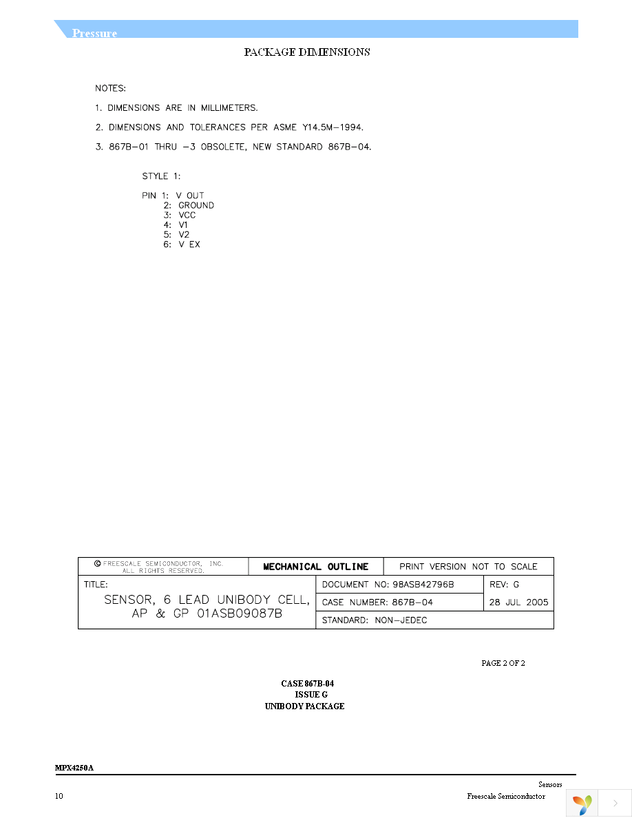 MPXA4250AC6U Page 10