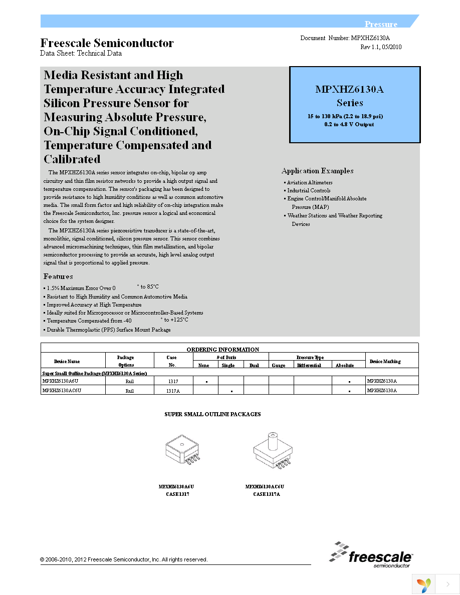 MPXHZ6130A6U Page 1