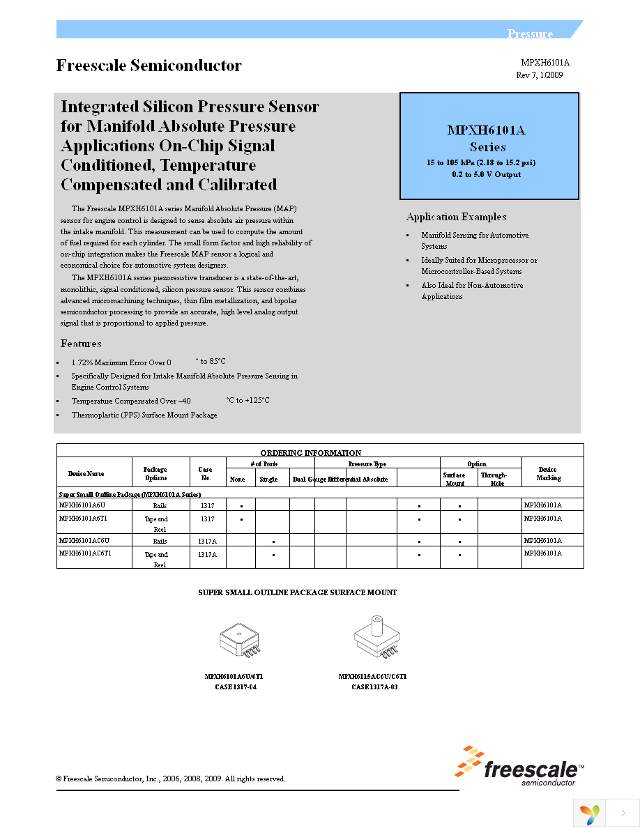 MPXH6101A6T1 Page 1