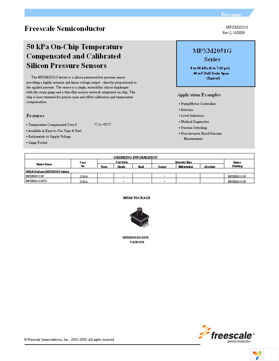 MPXM2051GST1 Page 1