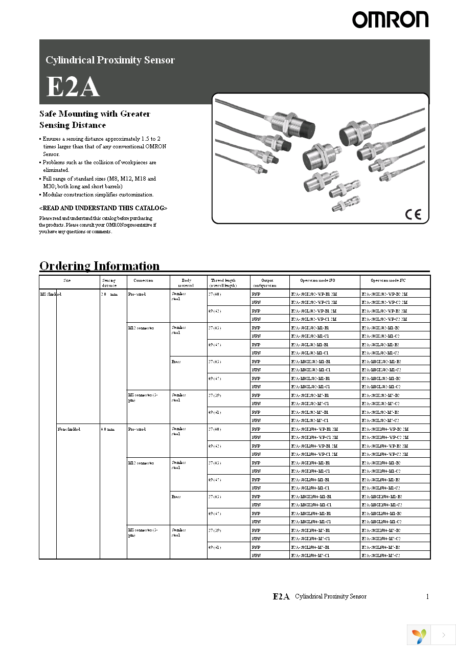 E2A-M12LS04-M1-C1 Page 1