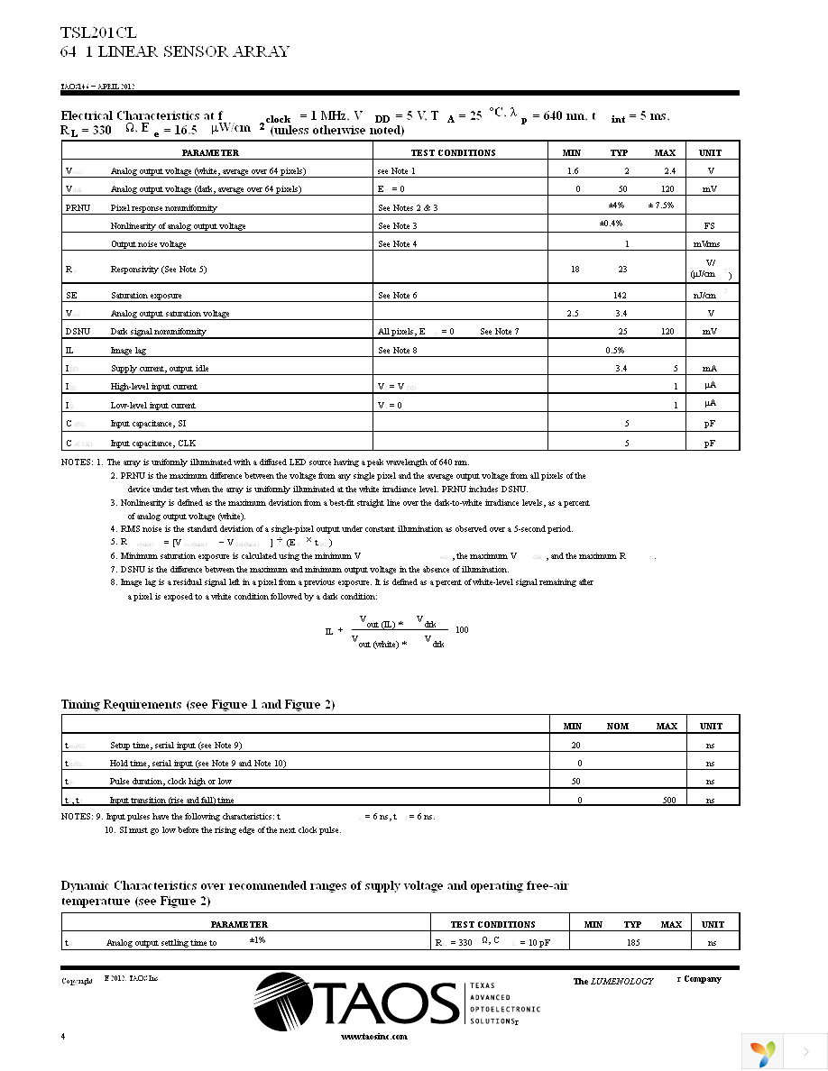 TSL201CL Page 4