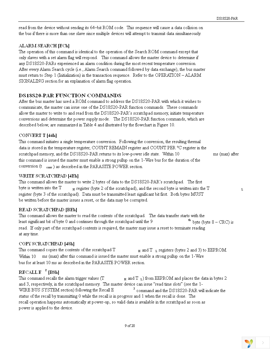 DS18S20+PAR Page 9