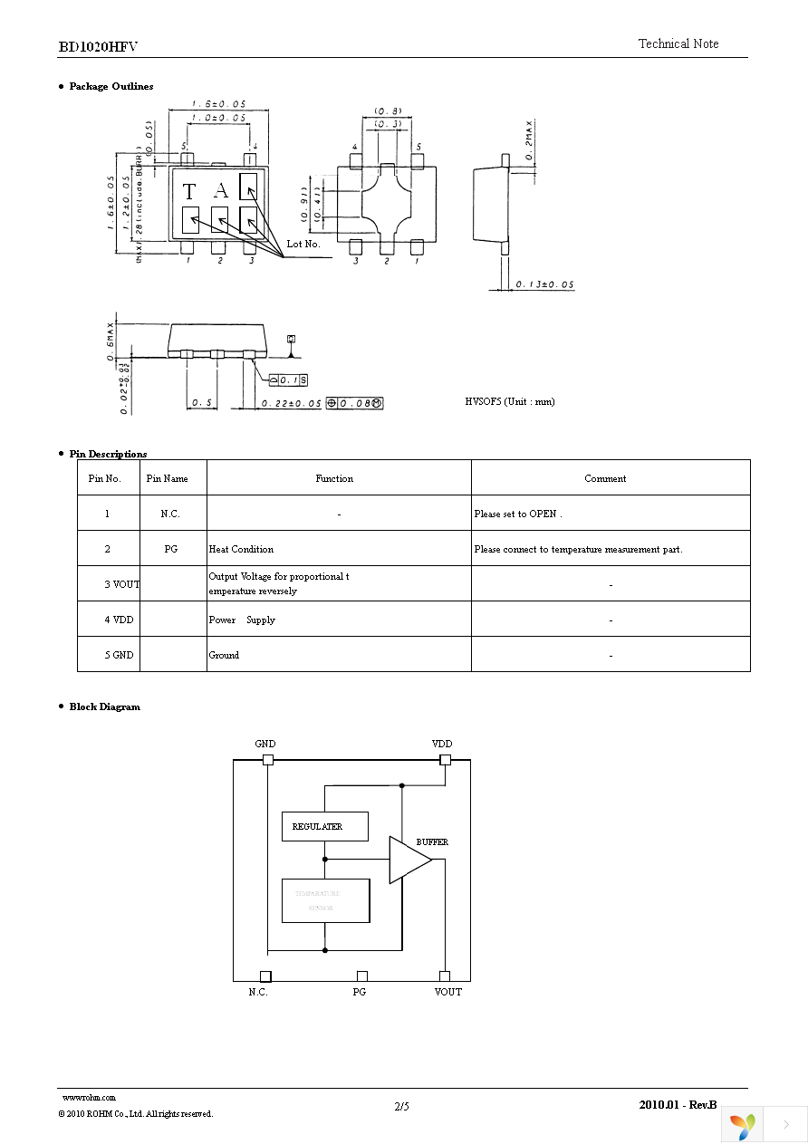 BD1020HFV-TR Page 2