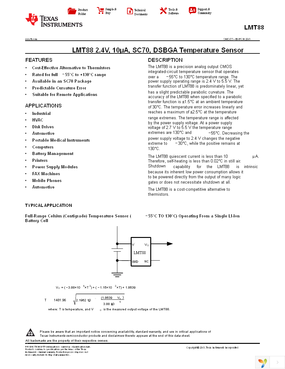 LMT88DCKR Page 1