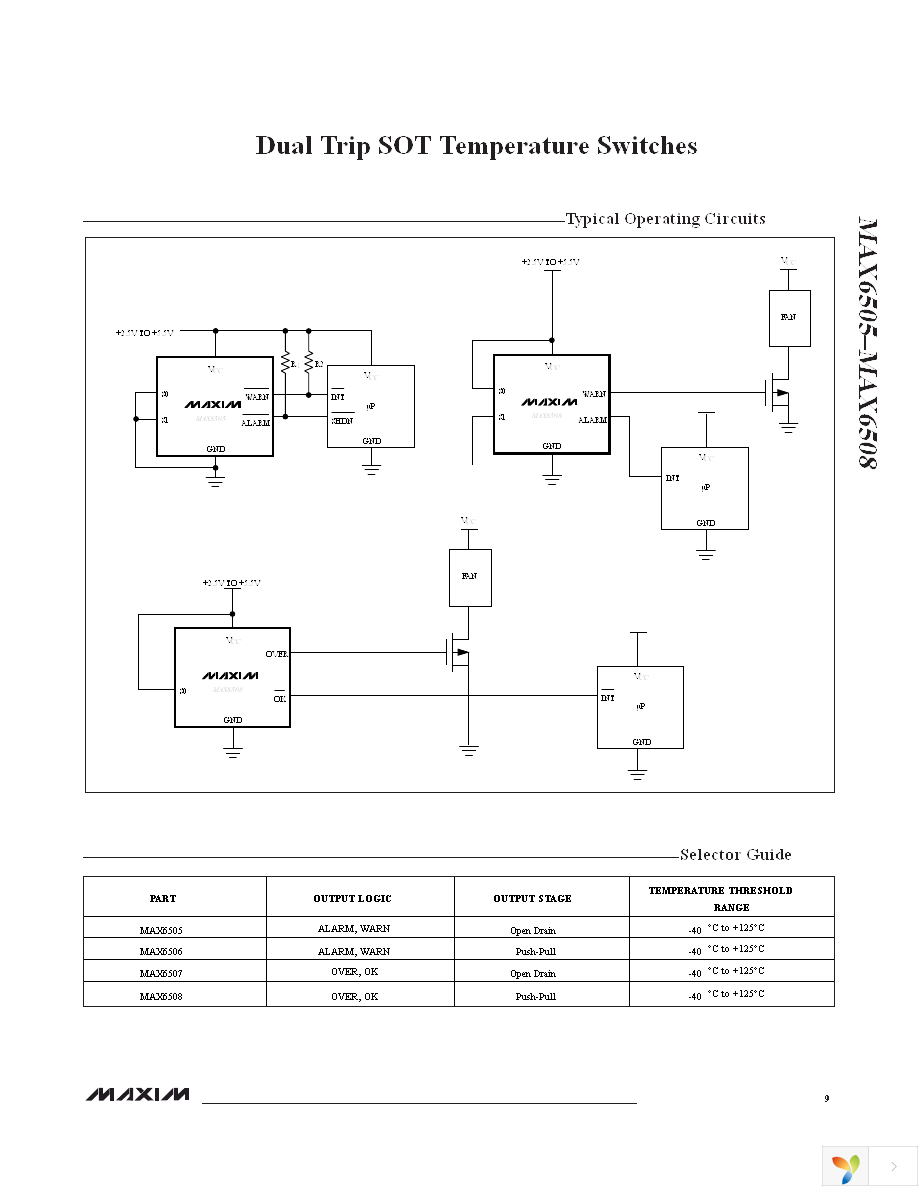 MAX6506UTP050+T Page 9