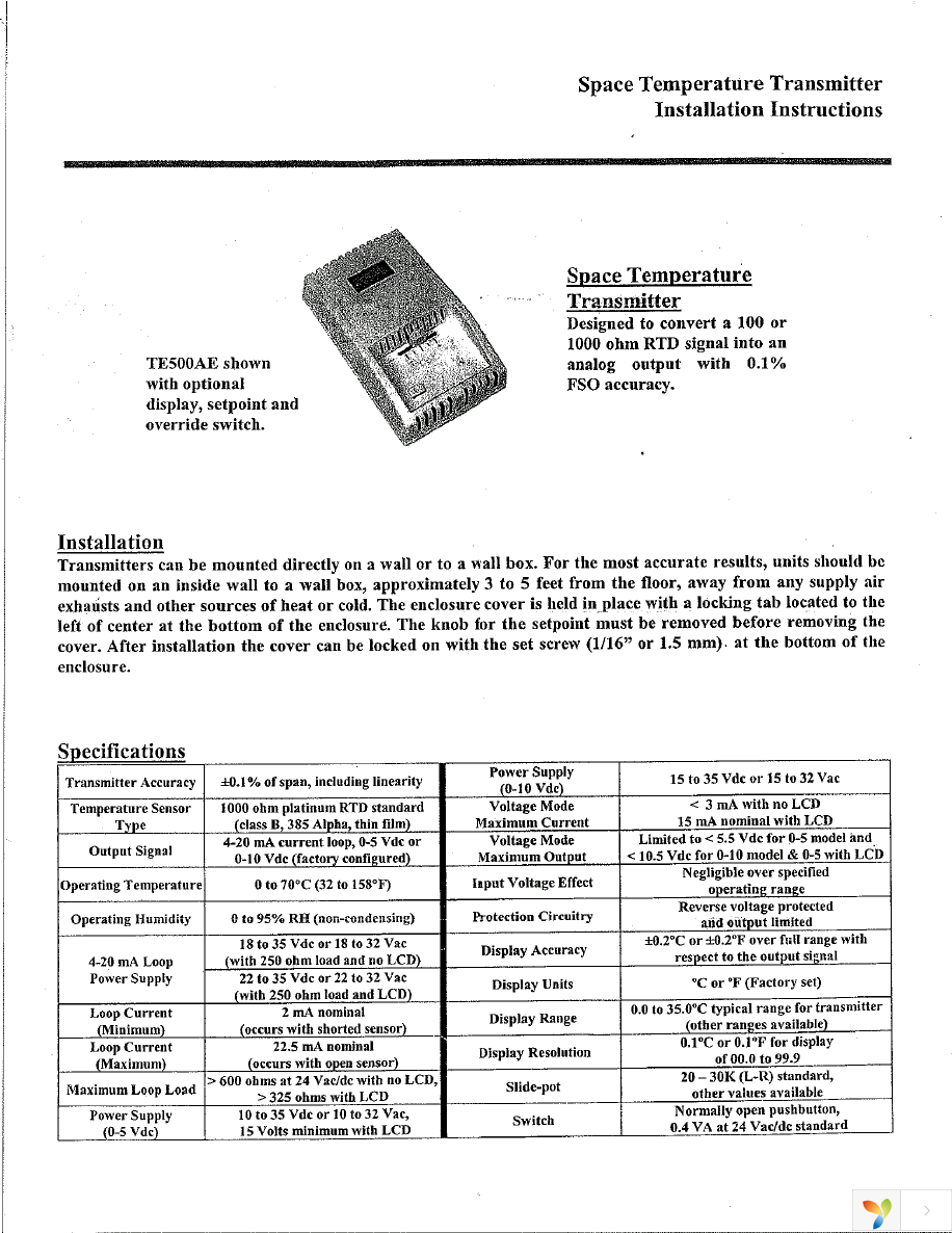 CTE500AE12AF1A1 Page 1