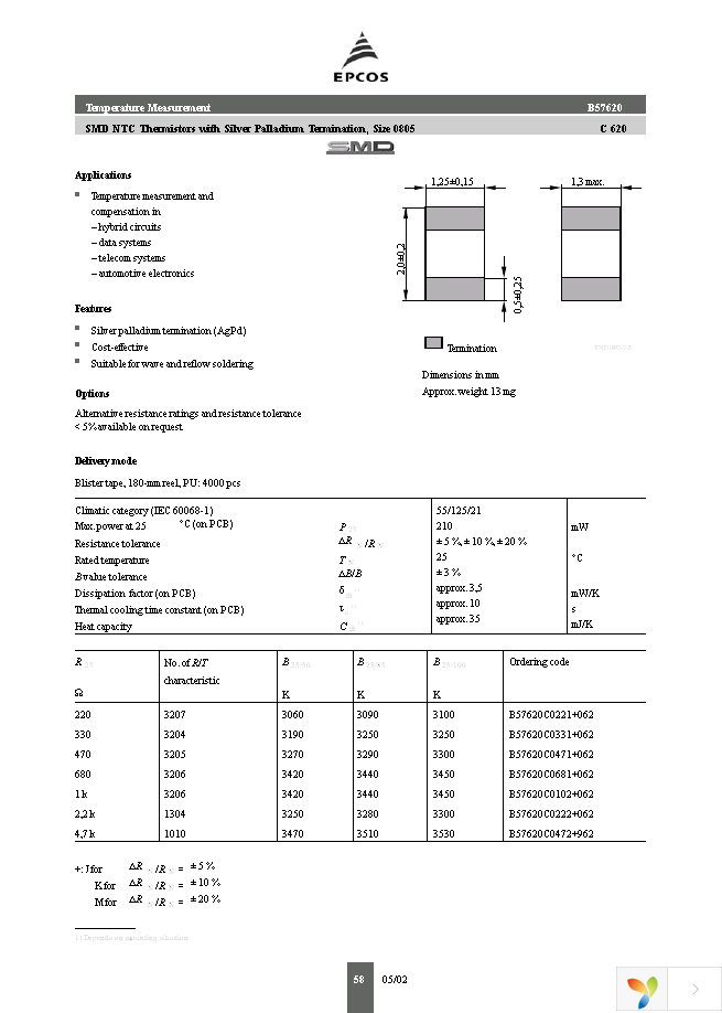 B57620C471M62 Page 1