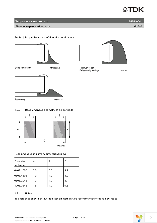 B57540G1103H Page 13