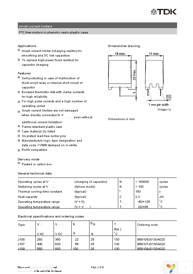 B59105J130A20 Page 2