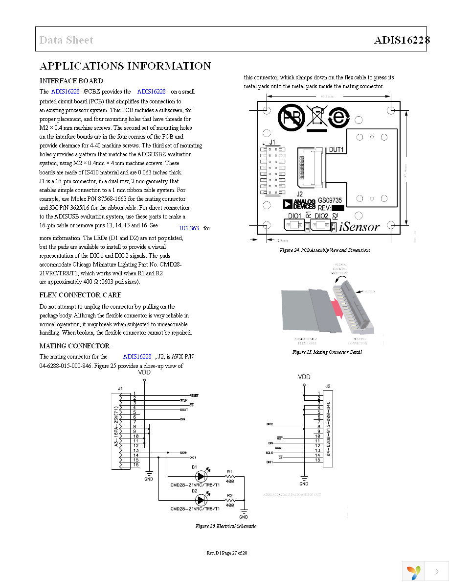 ADIS16228CMLZ Page 27