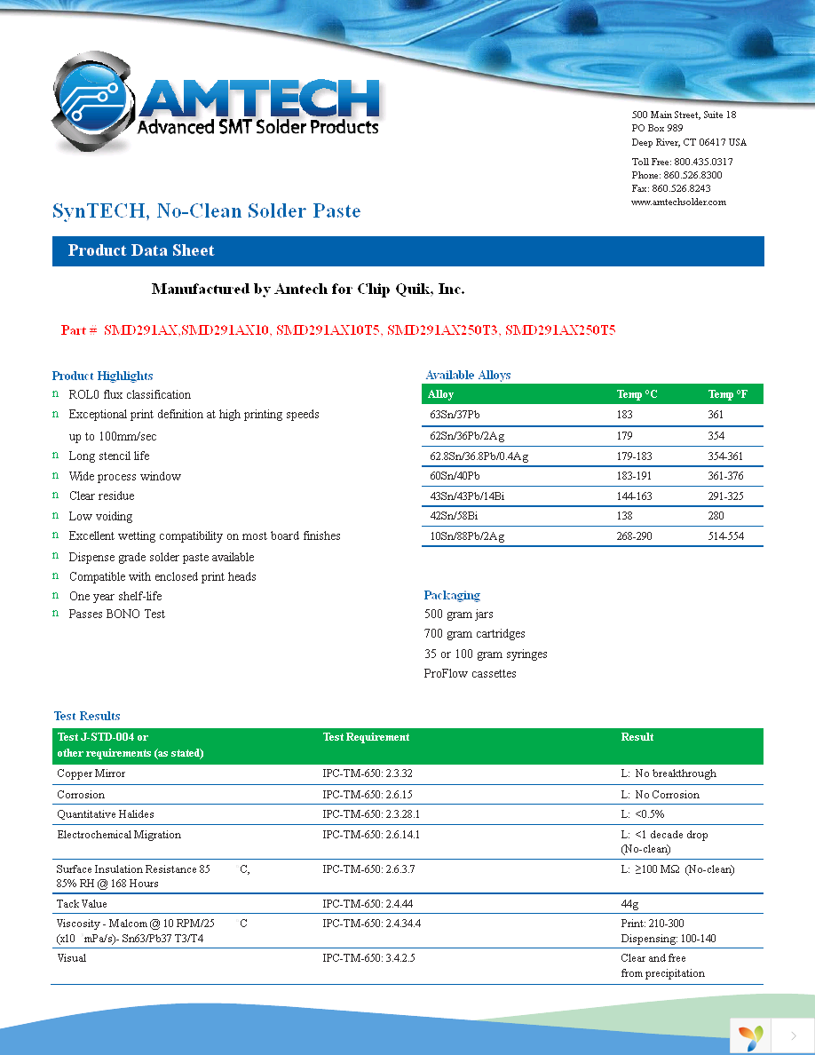 SMD291AX10 Page 1