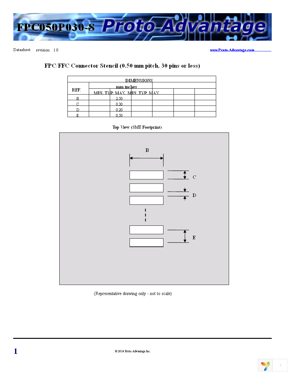 FPC050P030-S Page 1