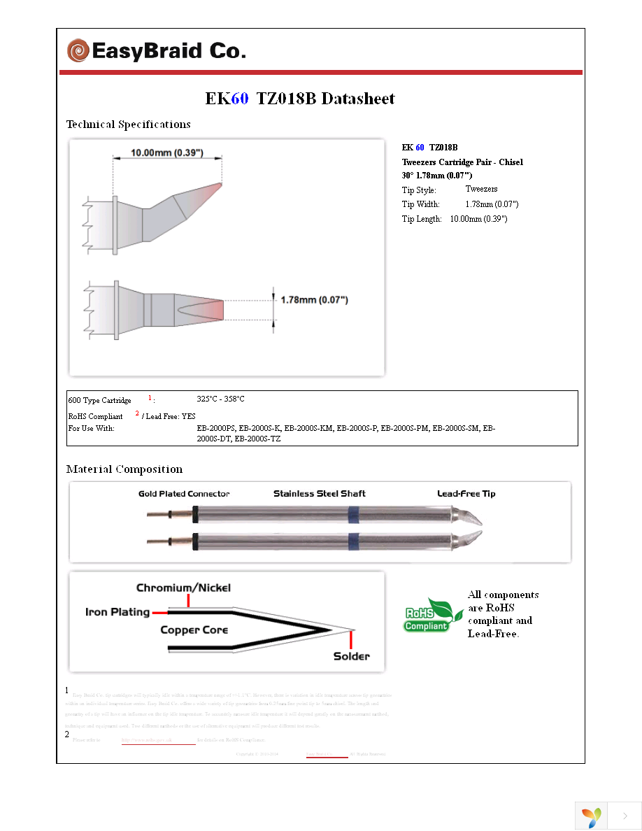 EK60TZ018B Page 1