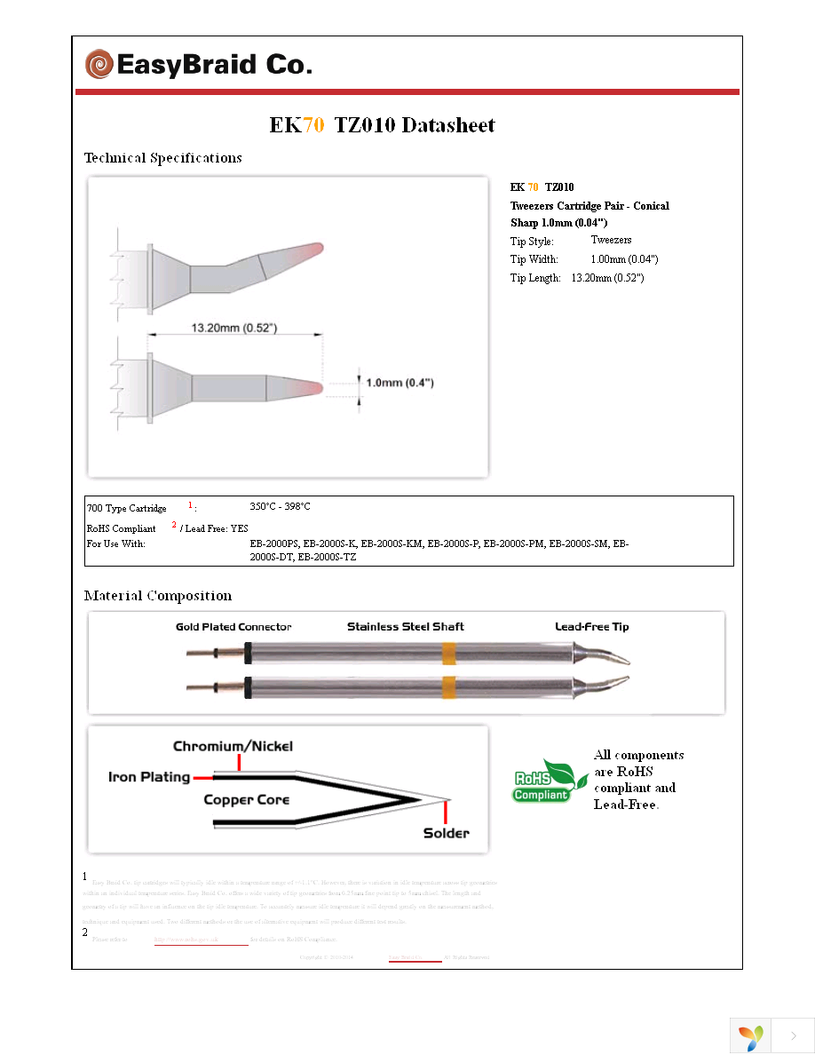 EK70TZ010 Page 1