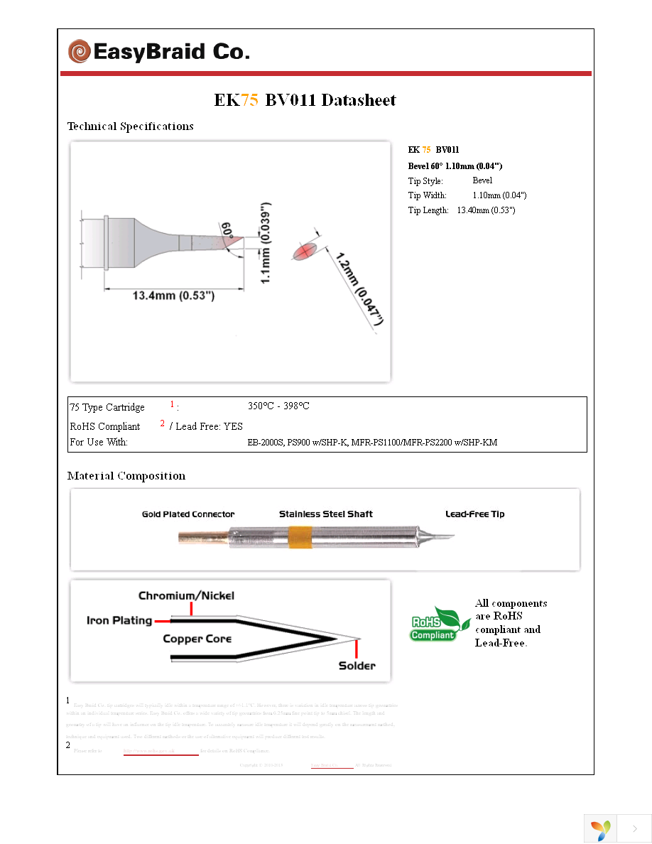 EK75BV011 Page 1