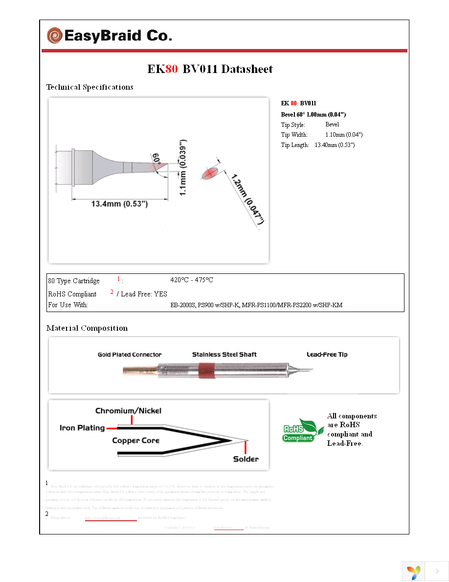 EK80BV011 Page 1