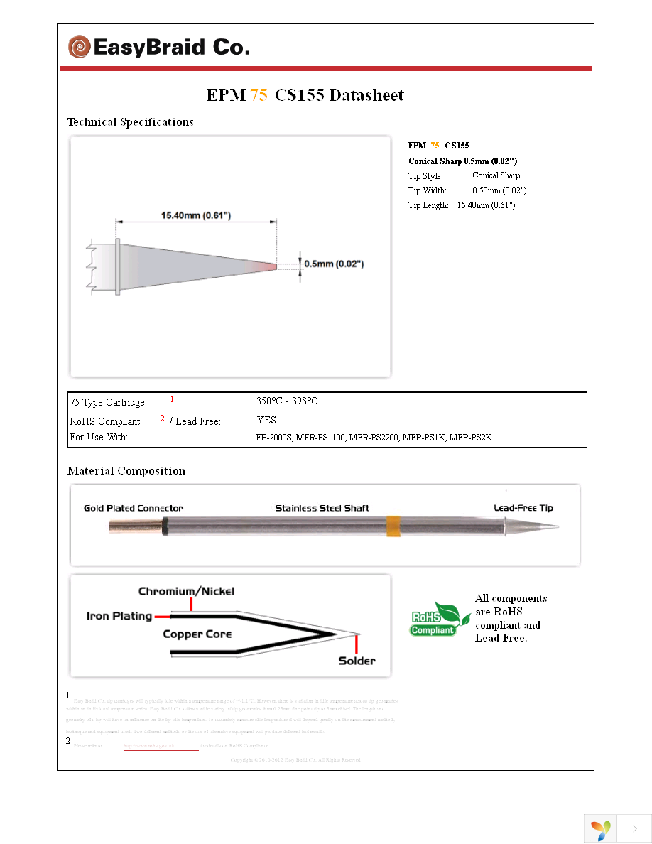 EPM75CS155 Page 1