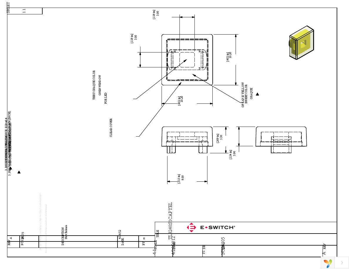 TL3240S1CAPYEL Page 1