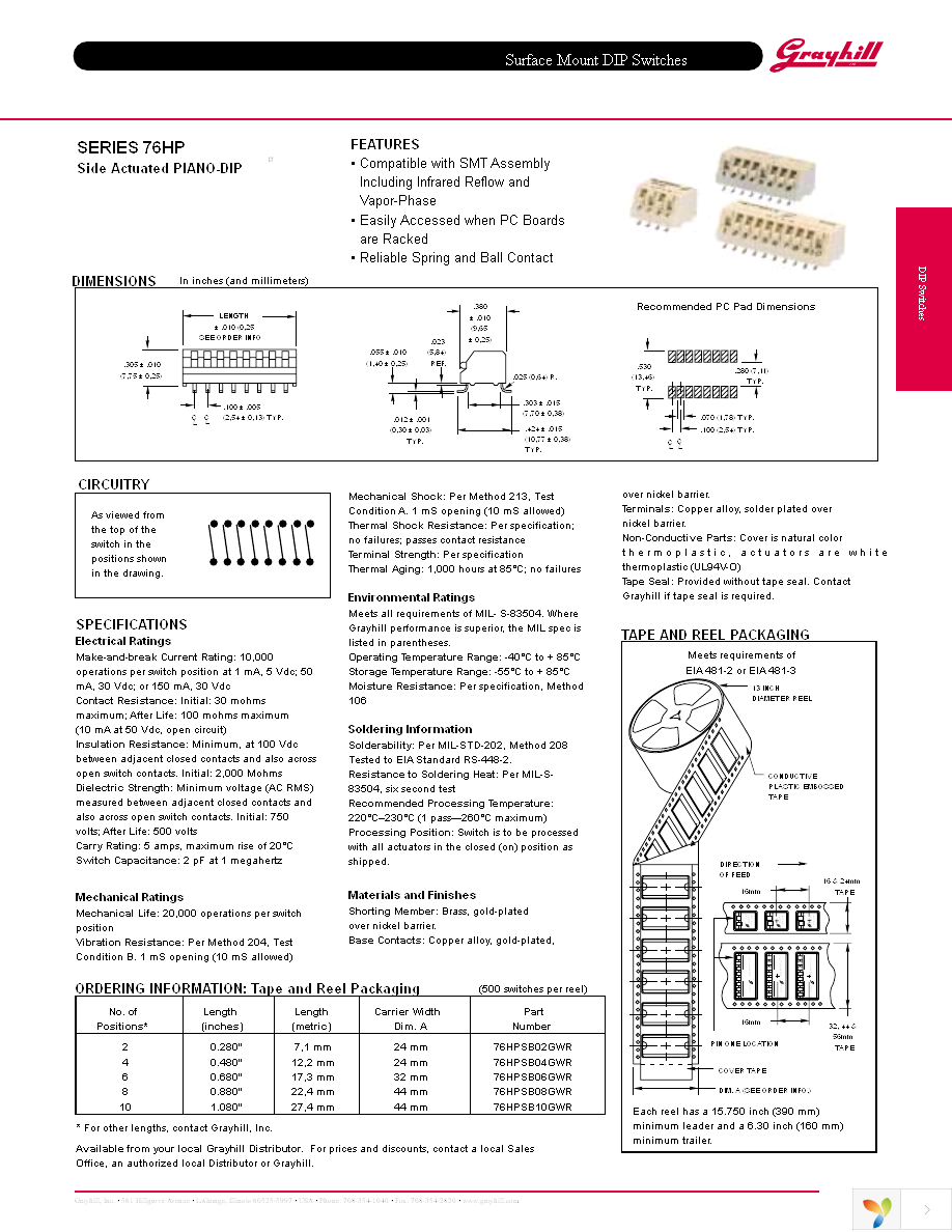 76HPSB10GWR Page 1