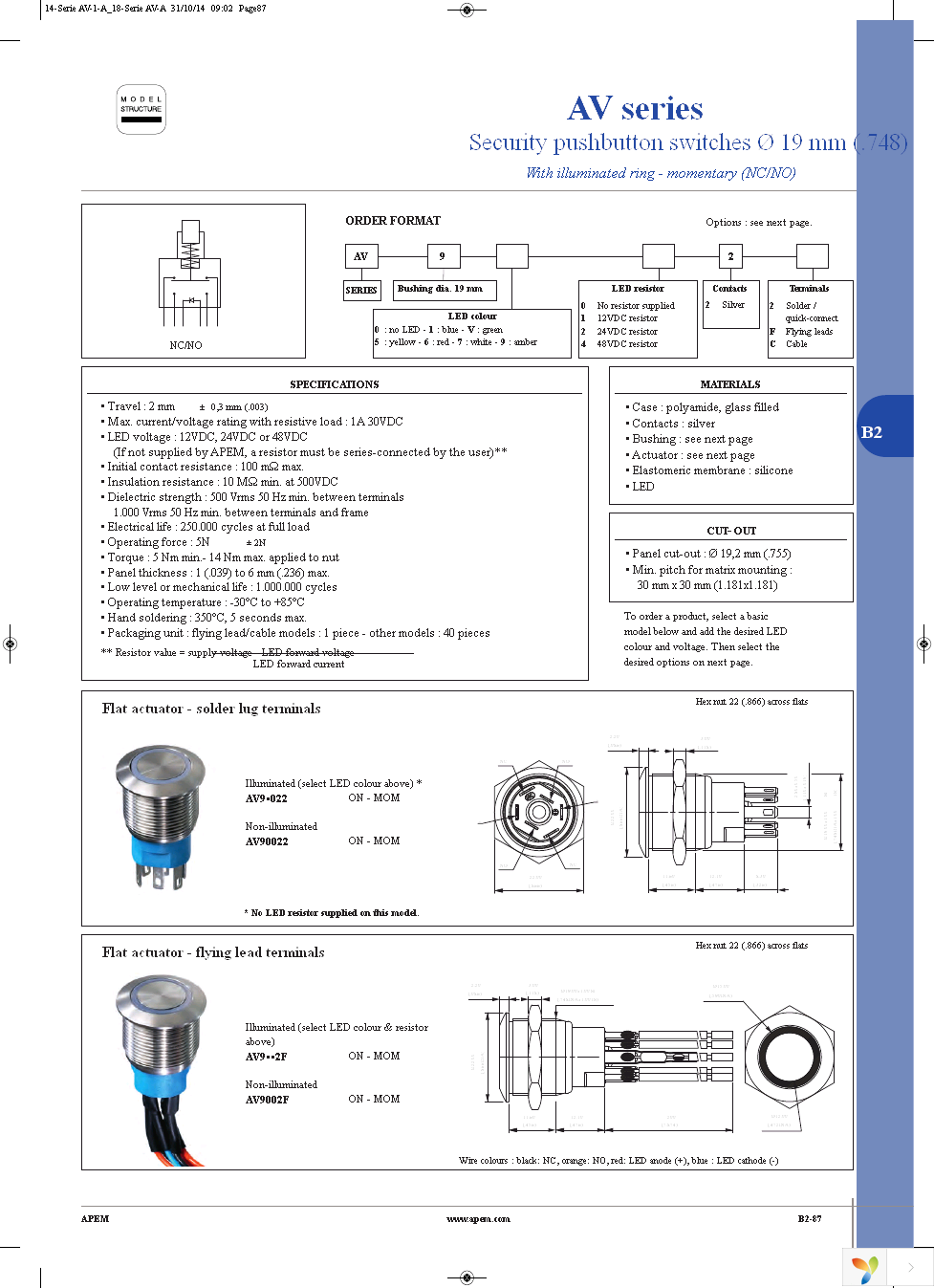 AV0630C900K Page 12