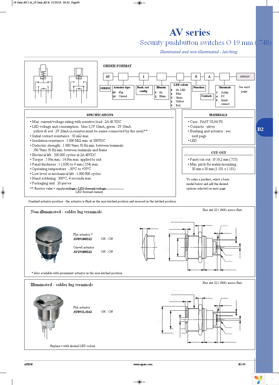 AV0630C900K Page 14